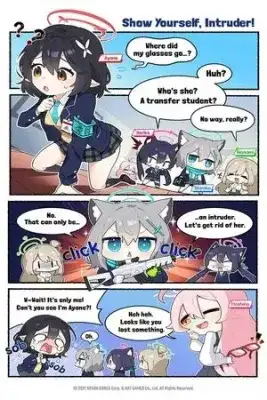 Portada de Blue Archive Oficial 4 Panel Manga