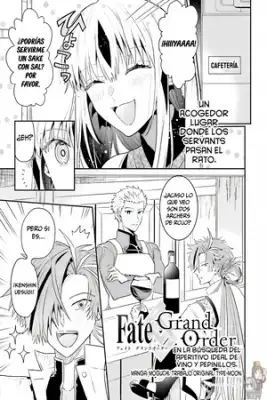 Portada de Fate Grand Order En La Busqueda Del Aperitivo Ideal De Vino Y Pepinillos