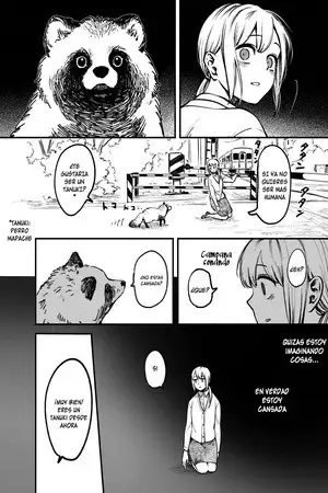 Portada de OL who was scouted by a tanuki when she tried to die