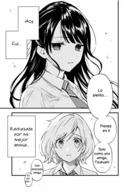 Portada de Un Manga Yuri Que Comienza Con Ser Rechazada En Un Sueno
