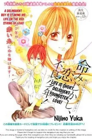 Portada de La vida es corta, joven delincuente enamorado