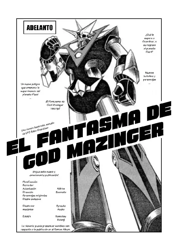 Portada de Maboroshi no God Mazinger