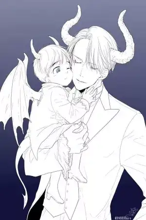Portada de Demonio grande, Demonio pequeño (Yuri on ice Au)
