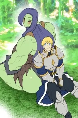 Portada de Female orc and knight-san