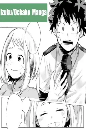 Portada de Izuku/Ochako Manga- Boku no hero academia