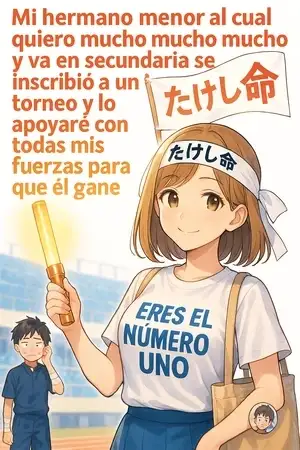 Portada de Mi hermano menor al cual quiero mucho, mucho, mucho y va en secundaria, se inscribio a un torneo y lo apoyare con todas mis fuerzas para que el gane