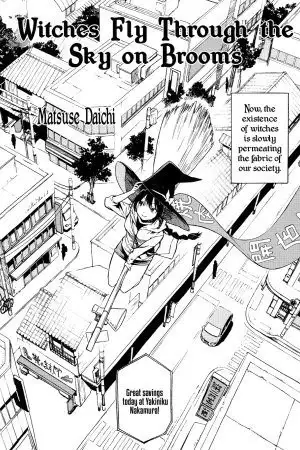 Portada de Majo wa Houki de Sora wo Tobu
